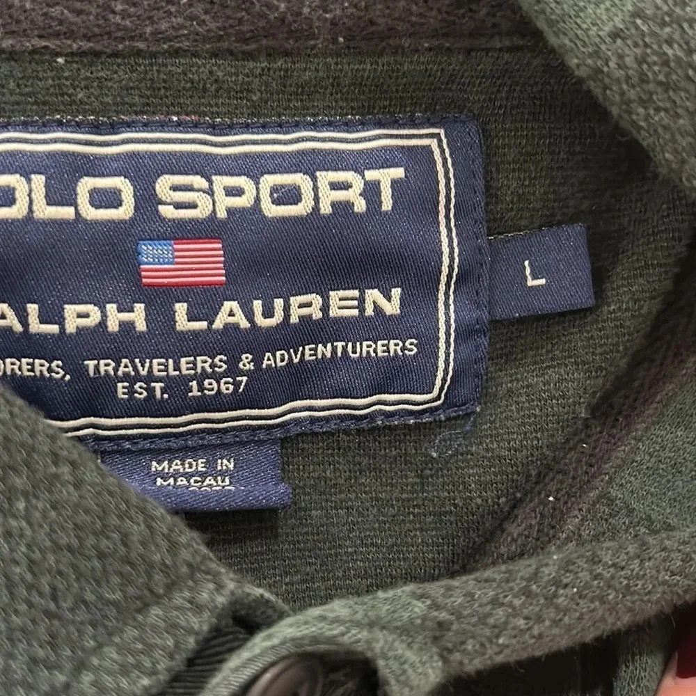 Collared knit Ralph Lauren plaid pullover shirt - Picture 7 of 7